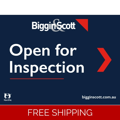Biggin & Scott Open For Inspection 60x45cm Sticker Set